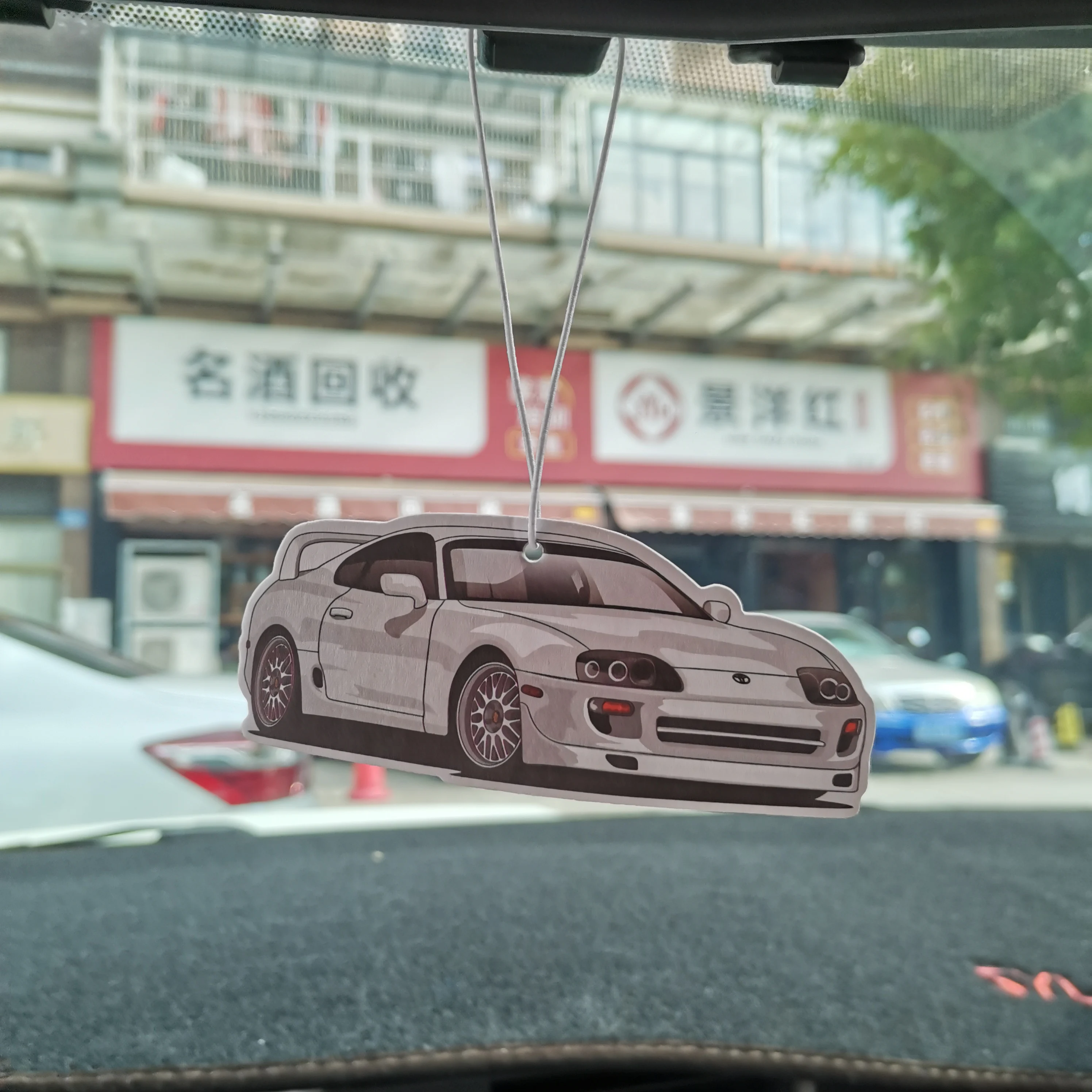 Новейший Автомобильный Освежитель Воздуха JDM Racing Style Зеркало Заднего Вида Автомобиля, Подвесная Грунтовая Бумага для TOYTA Camry Reiz Supra Corolla 4