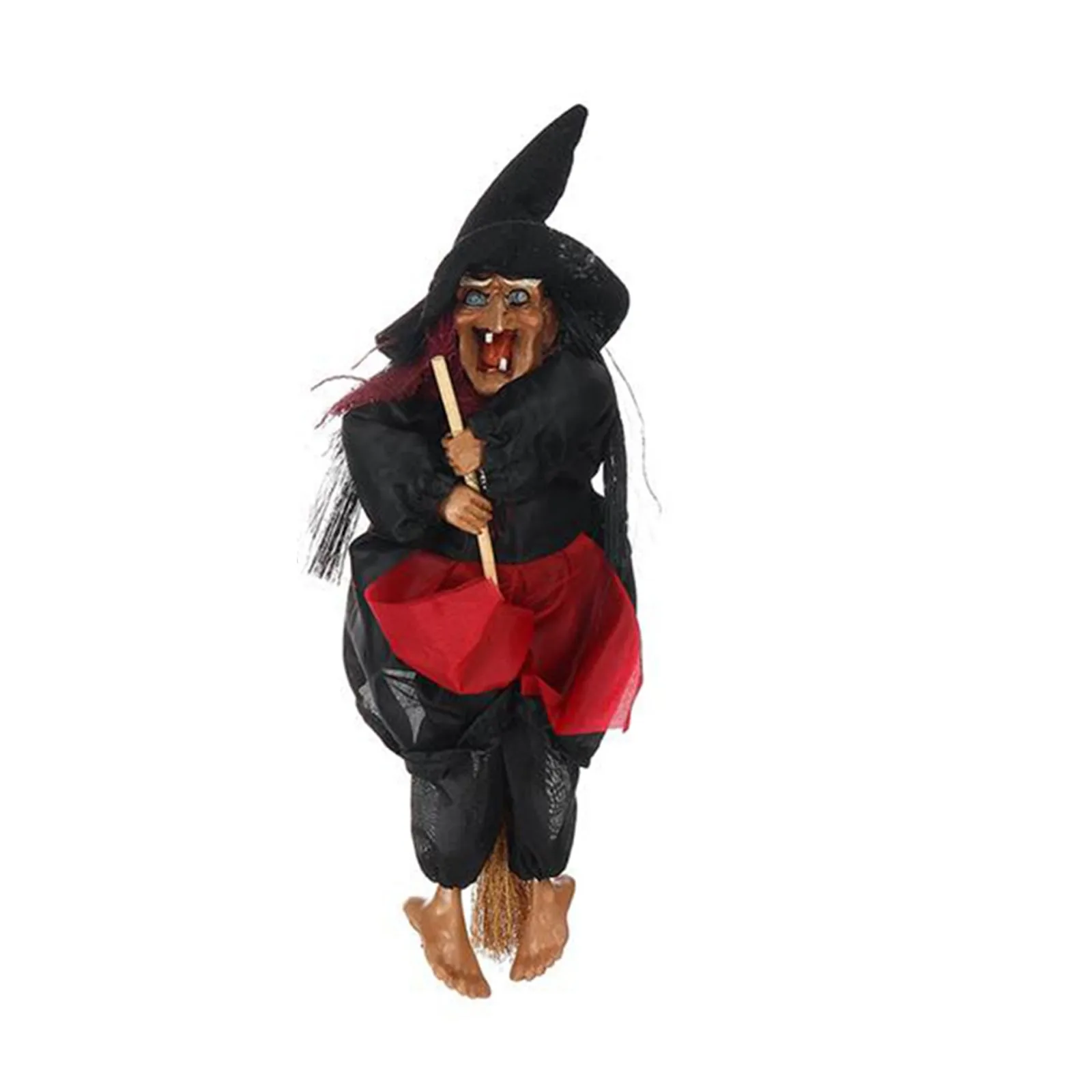 Подвесной анимированный реквизит Говорящей ведьмы на Хэллоуин, управление звуком смеха, декор для свадебной вечеринки decoración hogar