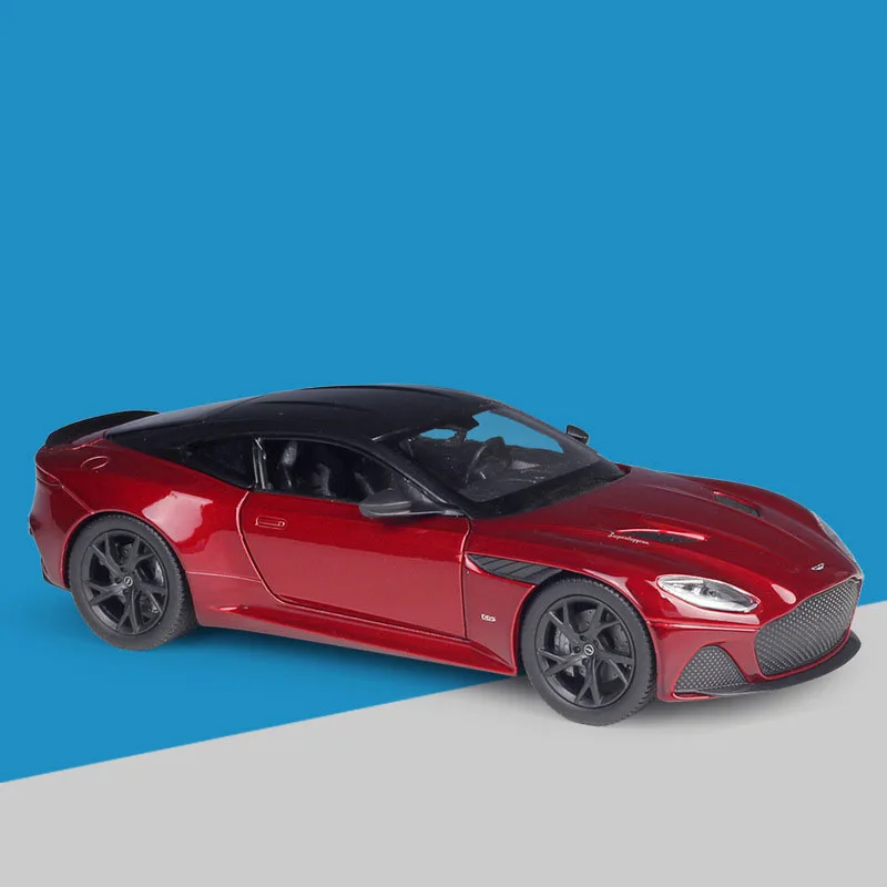 Отлитый под давлением WELLY в масштабе 1:24 Aston Martin VANQUISH Coupe, имитирующий сплав, красная модель автомобиля, Коллекционная игрушка в подарок 1