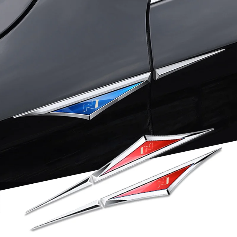 Экстерьер Автомобиля 3D Металлический Лист Доска Декоративные Наклейки Лазерные Для Hyundai N N Line NLINE N Performance I20 I30 I40 Аксессуары