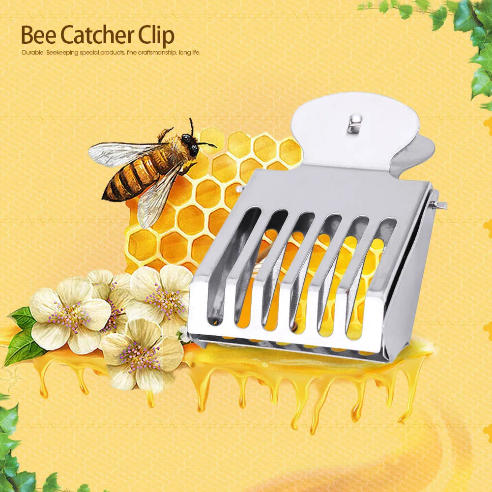 Оборудование для пчеловодства 5ШТ Зажим для пчеловодства Клетка для пчелиной матки из нержавеющей стали Инструмент для пчеловодства