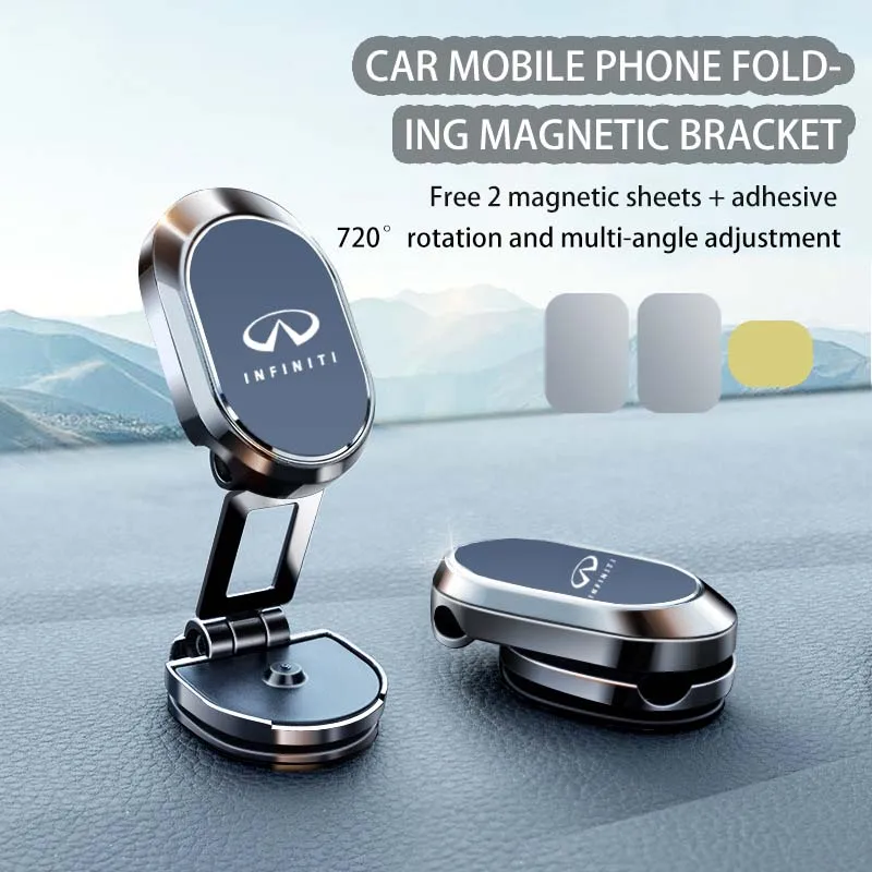 Магнитное Крепление Для Автомобильного Телефона Магнит GPS Держатель DIY Логотип Для Infiniti QX70 Q70L QX50 Q50L QX60 Q60L Q30 G M Аксессуары 5