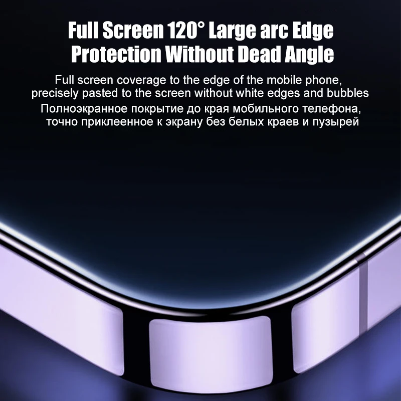 Защитная пленка для экрана с полным покрытием для iPhone 14 13 12 11 Pro Max Обеспечивает крепление из закаленного стекла X XR XS MAX 12 13 mini Glass Film 5