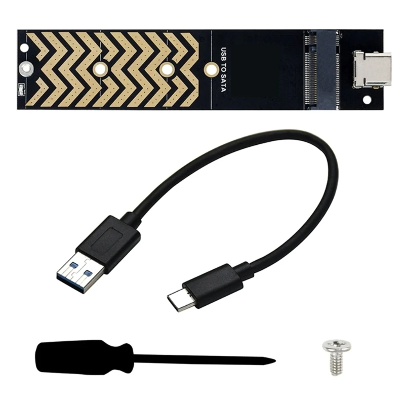 M2-NGFF SSD к USB 3,2 Адаптер TypeC USB к NGFF PCI-E Конвертер для M.2 USB3.1 SSD Поддержка 2230/42/60/80 SSD