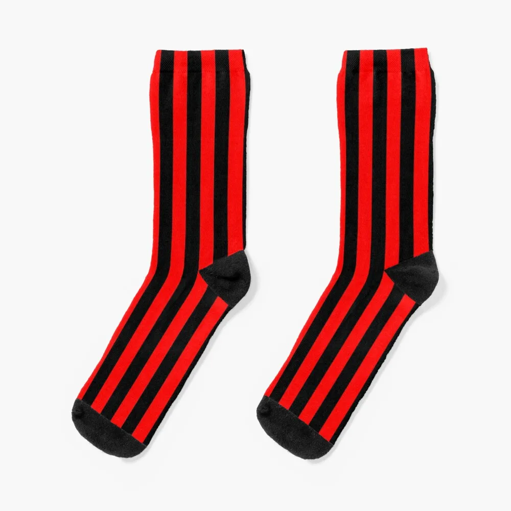 Носки в красную и черную вертикальную полоску, летние детские носки, забавные подарки, забавные носки для мужчин