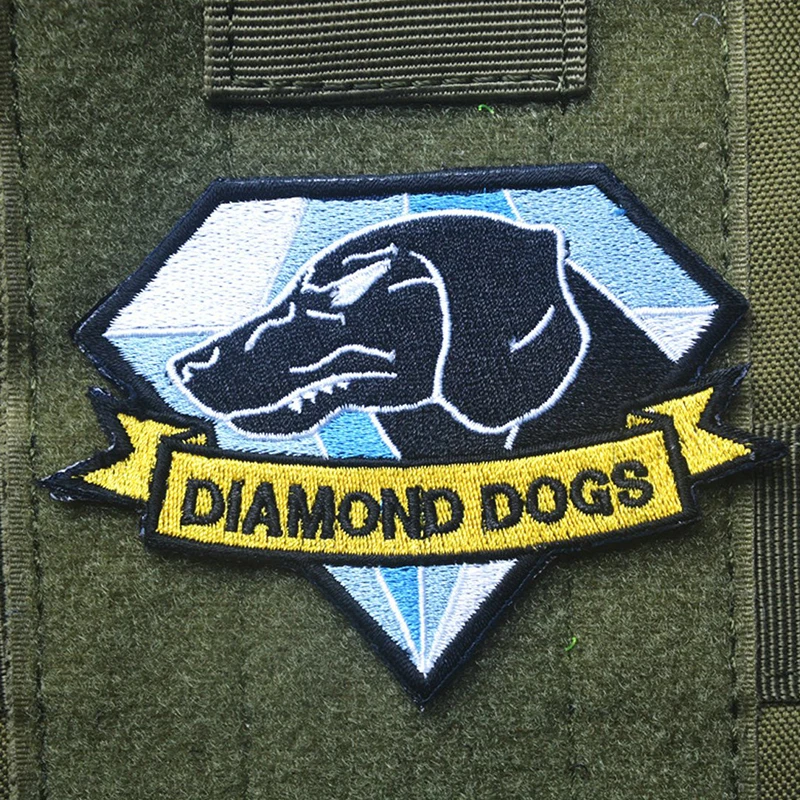 Армейская полицейская собака, Вышитая аппликация, крючок, петля, Значок служебной собаки, Эмблема, наклейка, военный моральный дух, нашивки с бриллиантами для собак для упряжи.