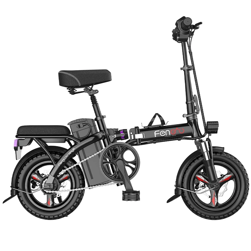 14-дюймовый портативный съемный аккумулятор для взрослых, складной электрический велосипед, литиевая батарея, электровелосипед из алюминиевого сплава
