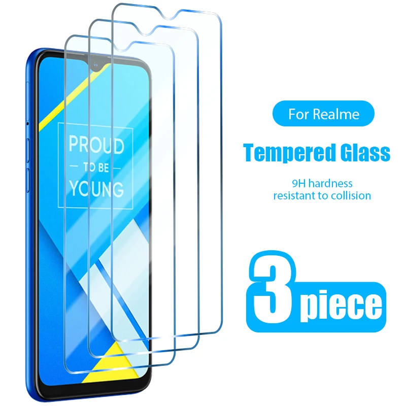 Закаленное стекло 3ШТ для Realme gt neo 3 2 pro 8 gt 9 7 C21 C11 5G Защитная пленка для экрана Realme 8i Glass