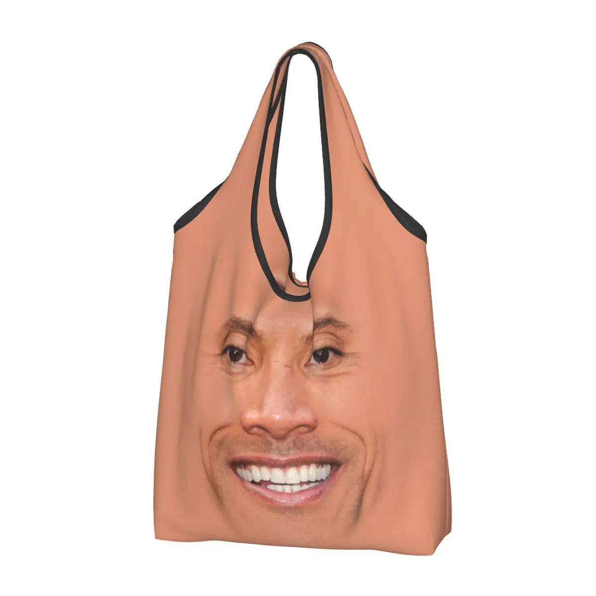 Сумки для покупок The Rock Dwayne Meme на заказ, женские портативные сумки-тоут для покупок с продуктами большой емкости