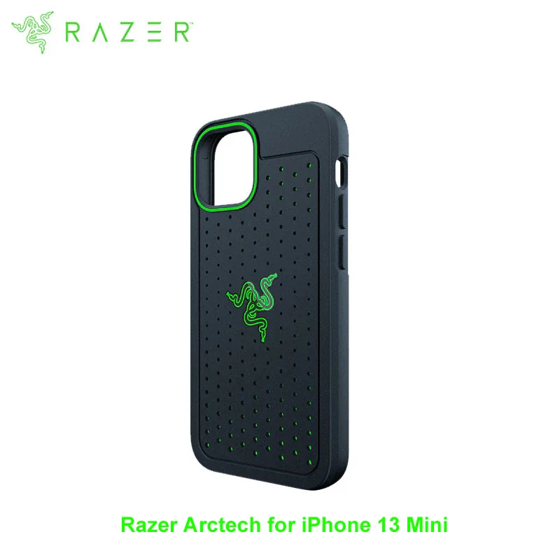 Чехол Razer Arctech для iPhone 13 Mini С дополнительными вентиляционными каналами, усиленные термопластичным эластомером углы - приятная на ощупь отделка