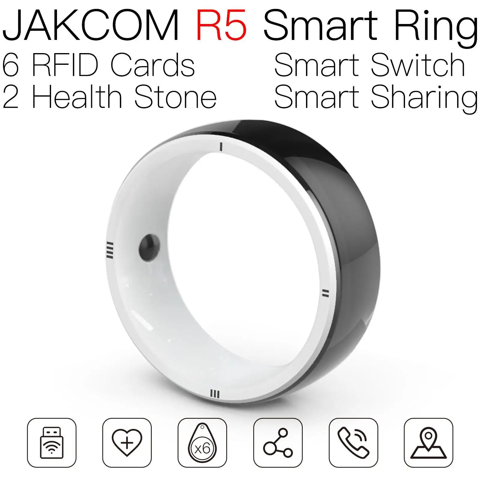 Умное кольцо JAKCOM R5 Приятнее, чем наклейки muraux galaxy watch, 3 гаджета для дома, воздушный насос для смартфона, 1 нож для ногтей