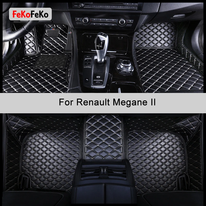 Автомобильные коврики FeKoFeKo на заказ для Renault Megane II, автоаксессуары, коврик для ног