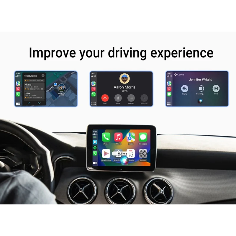 Адаптер Carplay Android Auto для универсального автомобильного мультимедийного видеоплеера Netflix Youtube 1