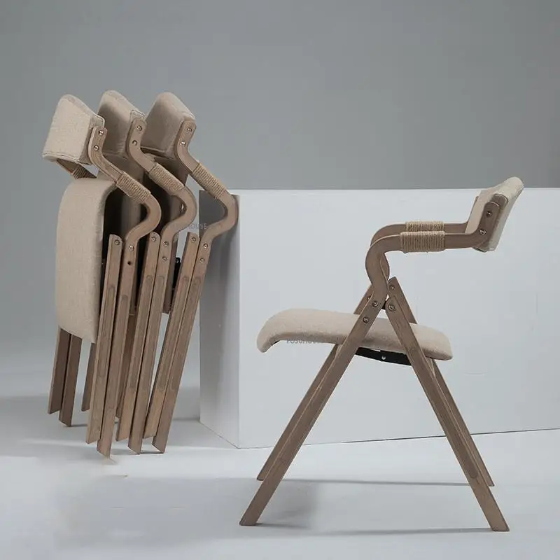 Обеденные стулья из массива дерева Gamer Kitchen Простой обеденный стул с откидной спинкой в стиле ретро, кресло для отдыха Cadeiras Nordic Furniture
