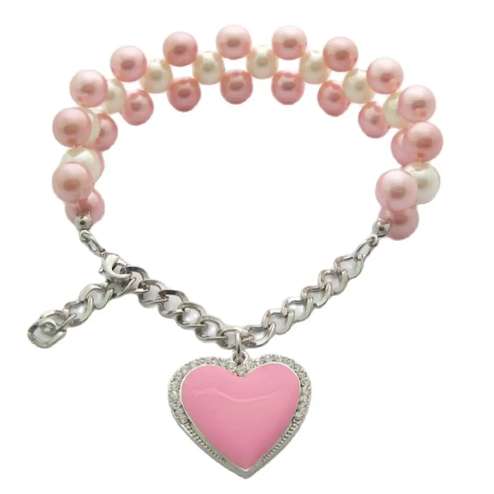 Ошейник-ожерелье с грушами для собак и кошек с круглой подвеской в виде сердца, ювелирные изделия для домашних щенков