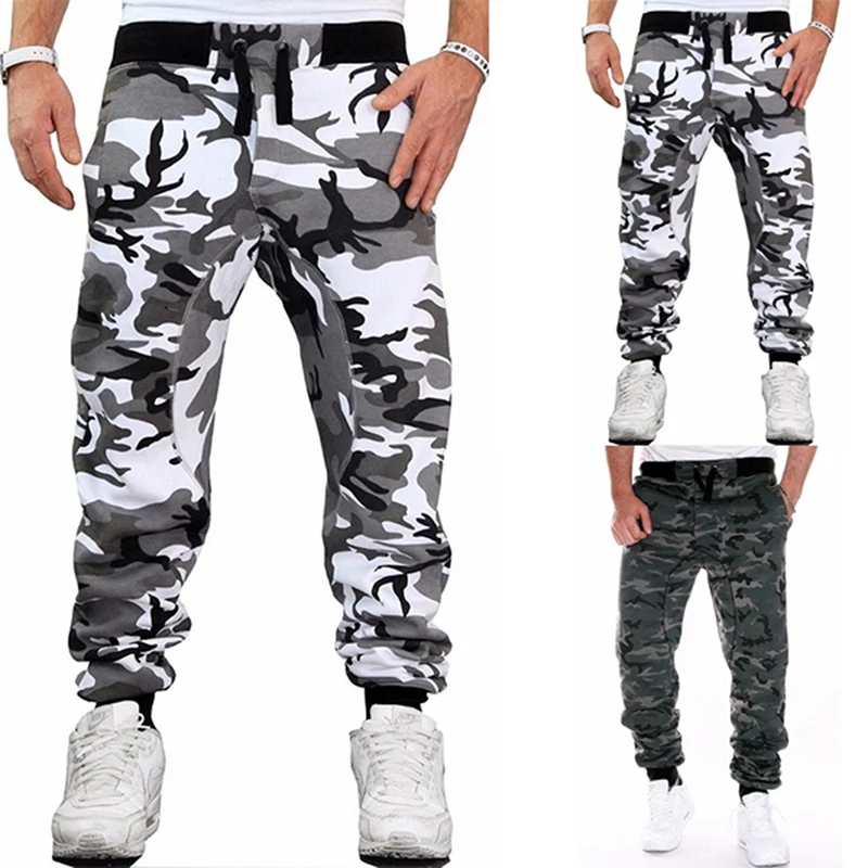 Камуфляжные военные брюки для бега Трусцой Мужские 2023 Из чистого хлопка Мужские Демисезонные брюки-шаровары Мужские Удобные брюки Камуфляжные Джоггеры