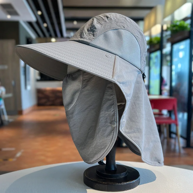 Летняя новая солнцезащитная шляпа с большим карнизом, защищающая от ультрафиолета, для мужчин и женщин, для альпинизма, рыбалки, защиты от солнца для верховой езды