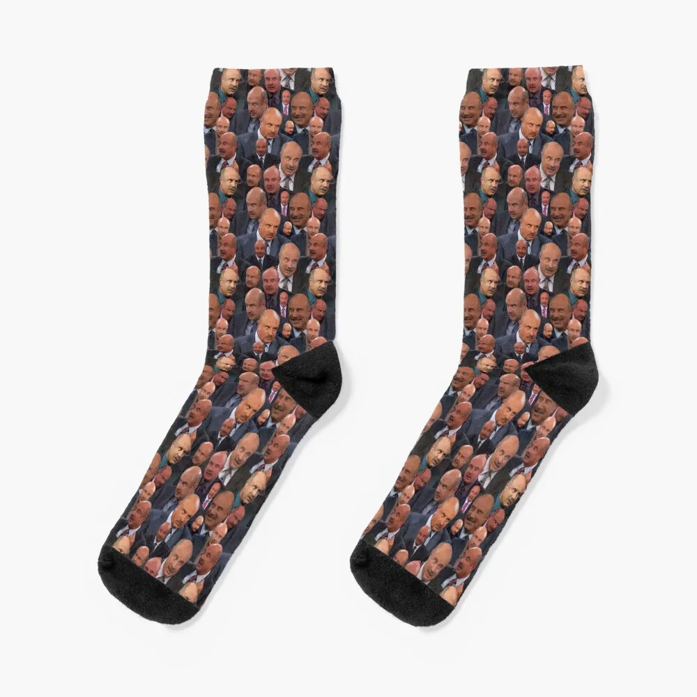 Носки с рисунком доктора Фила, забавные носки, спортивные носки, носки до щиколоток, забавные носки для мужчин