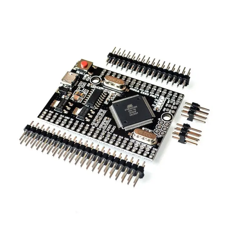 Микросхема MEGA 2560 PRO Embedded CH340G/ATMEGA2560-16AU с гнездовыми головками, Совместимая с Arduino Mega 2560