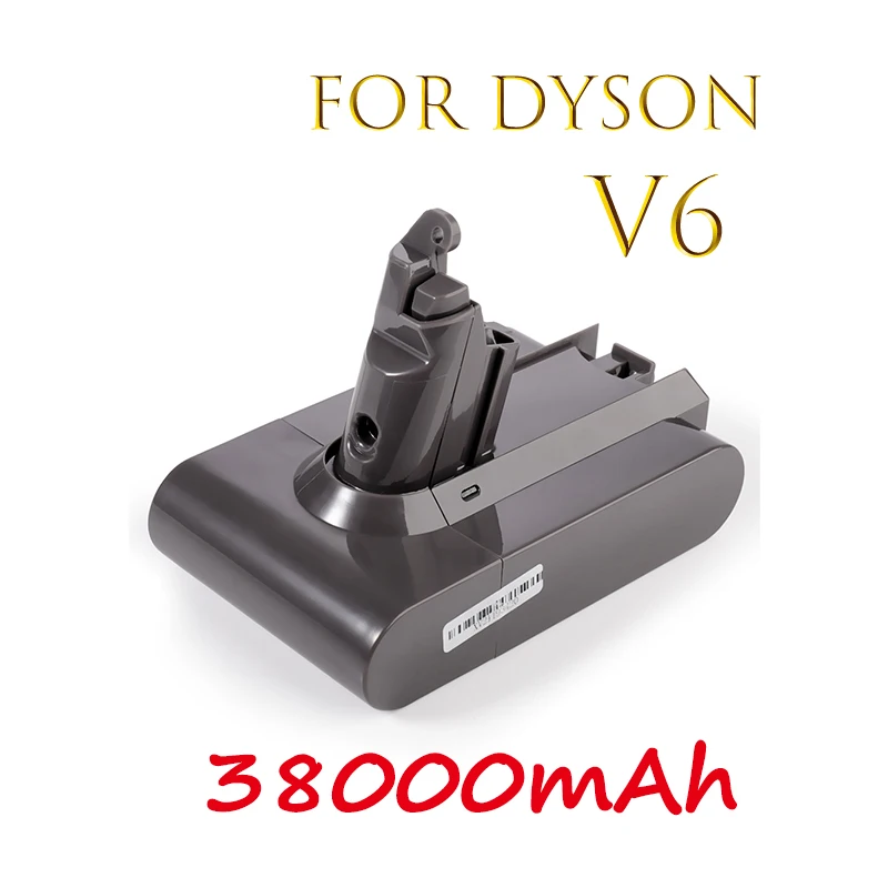Аккумулятор Dyson dc62 38000mAh 21.6V Литий-ионный Аккумулятор для Пылесоса Dyson V6 DC58 DC59 DC61 DC62 DC74 SV07 SV03 SV09