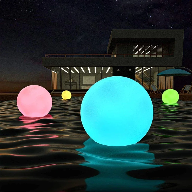 Солнечный свет с плавающим воздушным шаром 4k, водонепроницаемый декоративный светильник для бассейна, идеально подходящий для лужайки, вечеринки, сада или дома 0